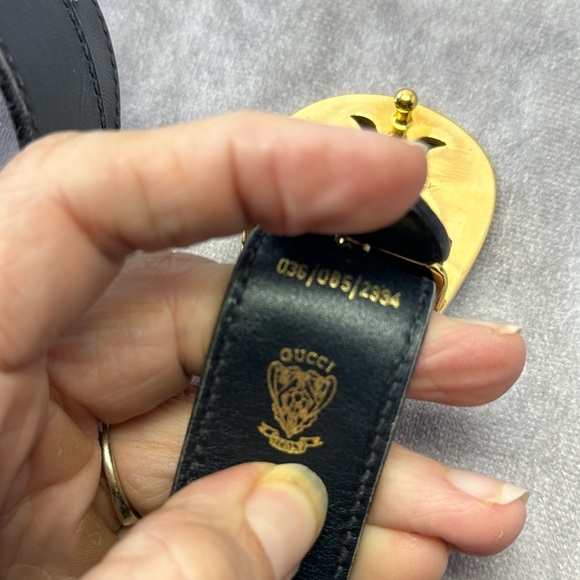 Gucci Vintage Reversible Leather Belt Dual Tone Buckle Small 2/4 - Picture 12 of 12